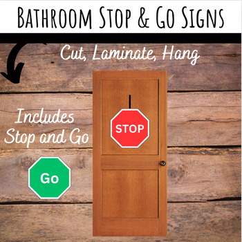 Stop & Go Bathroom Signs - Classroom Management Visual Poster Printable