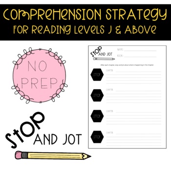 Preview of Stop and Jot- Comprehension Strategy