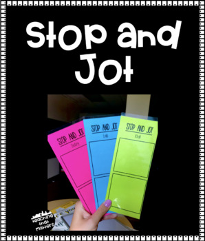 Preview of Stop and Jot Response Cards