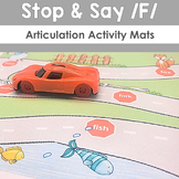 Stop and Say F Articulation Activity Mat