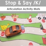 Stop and Say K Articulation Activity Mat
