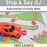 Stop and Say L Articulation Activity Mat FREE SAMPLE