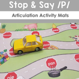 Stop and Say P Articulation Activity Mats