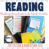 Stop & jot bookmark, post-it notes, Fiction, Nonfiction th