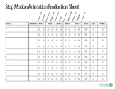 Stop-motion Animation Production Sheet