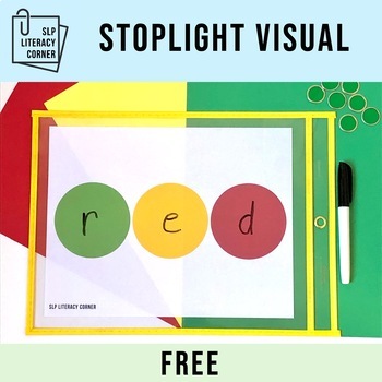 Preview of Stoplight Segmenting Visual Phonemic Awareness Activity Free