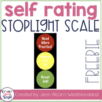 Preview of Stoplight Self Rating Scale