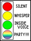 Stoplight Voice Level Poster
