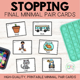Stopping Final Position Minimal Pair Cards
