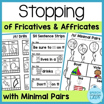 Preview of Stopping of Fricatives and Affricates with Minimal Pairs for Speech Therapy