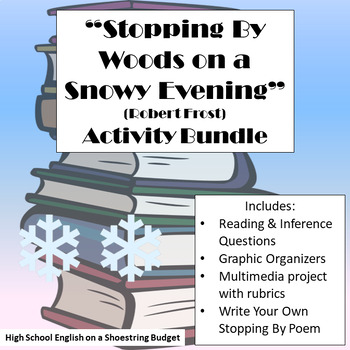 Preview of Stopping by Woods on a Snowy Evening Activity Bundle (Robert Frost)- WORD