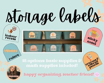 Task Card Storage Organization Labels (Fits into 4x6 Photo Case) *EDITABLE!*