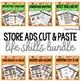 Store Ads Life Skills {Cut & Paste} Activities BUNDLE