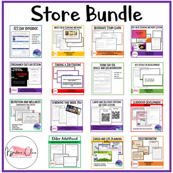 Preview of Store Bundle | FCS | Family and Consumer Sciences