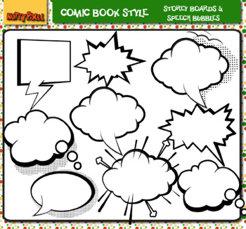Download Storey Boards Speech Bubbles Comic Book Style Clip Art By Nutty Pixel
