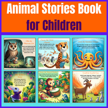 Preview of Stories Book: Animal Adventures for Kids.
