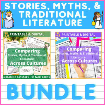 Preview of Comparing Themes from  Stories, Myths, & Traditional Literature Across Cultures