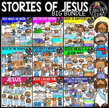 Preview of Stories Of Jesus Clip Art Bundle {Educlips Clipart}