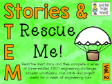 Stories & STEM ~ Rescue Me  ~ 3 STEM Challenges using Parachutes