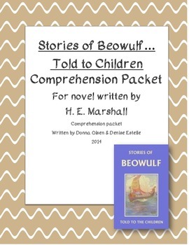 Preview of Stories of Beowulf...Told To Children Comprehension Packet