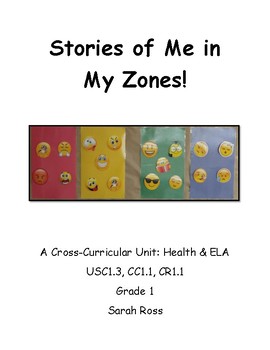 Preview of Stories of Me in My Zones- Health/ELA (Writers Workshop & Mentor Texts)
