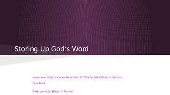 Preview of Storing Up God's Word