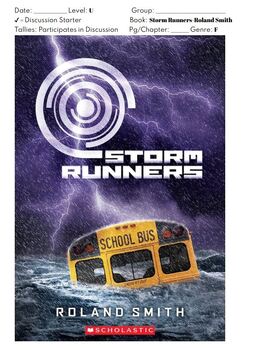 Preview of Storm Runners by Roland Smith Guided Reading/Literature Discussion Lesson Plans