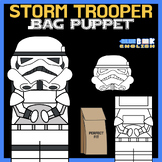 Storm Trooper Brown Paper Bag Puppet Craft | Coloring Acti