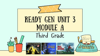 Preview of Storm in the Night Ready Gen Grade 3 Slide Shows for U3 MA All Lessons 5-9