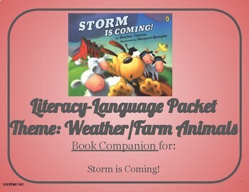 Preview of Storm is Coming! Language-Literacy Packet