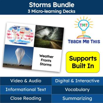 Preview of Storms Informational Text Reading Passages and Activities Bundle