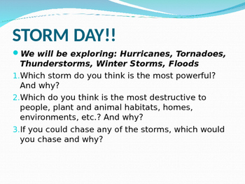 Preview of Storms: Severe Weather Powerpoint