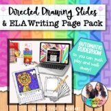 Stormy Lion Directed Drawing Automatic Slide Show | ELA Writing Pages