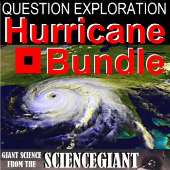 Preview of Stormy Weather Bundle: Hurricanes, Tornadoes, Floods Question Exploration