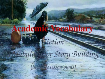 Preview of Story Academic Vocabulary PowerPoint with Lesson Plans