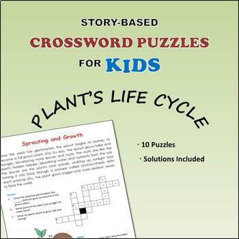 Story Based Crossword Puzzles Plant s Life Cycle Series TPT