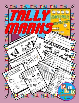 Preview of Story Based Tally Mark Lesson: Common Core/TEKS Aligned PRINTnGO (Kinder-2)