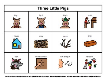Preview of Story Boards (Set 8 - The Three Little Pigs & Goldilocks and the Three Bears)