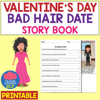 Preview of Story Book - Bad Hair Date | Valentine's Day