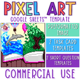 Story Book Commercial Use Pixel Art Activity Templates for
