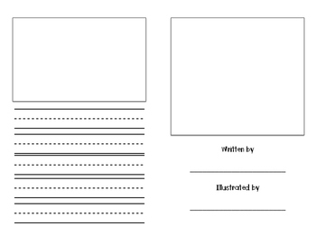 Story Book Writing Lines and Picture Frames: Narratives & Personal ...