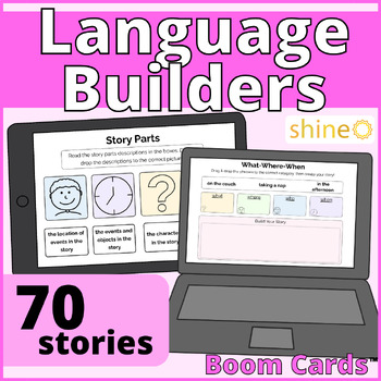 Preview of Language Builders, Creative Writing & Stories, Build A Story Speech Therapy