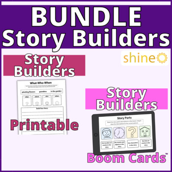 Preview of Story Builders, Sentence Creation, Creating Stories, Writing Prompts Bundle