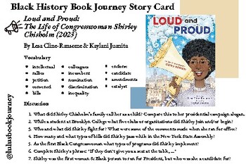 Preview of Story Cards: Shirley Chisholm & John Lewis