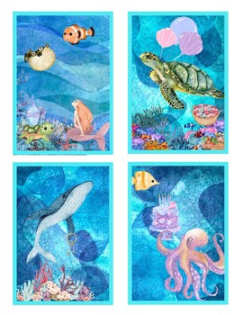 Preview of Story Cards - Underwater Party