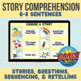Story Comprehension (6-8 sentence): Answering Question, Se