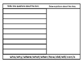 Story Comprehension Questions Graphic Organizer