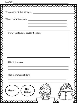 Preview of Story Comprehension Sheet - Hoja de Comprension (English and Spanish Version)