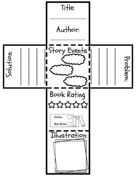 book report story cube
