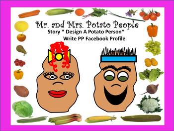 Preview of "Edgar Potato" and Design A Potato Person Plus Write Their "Profile"